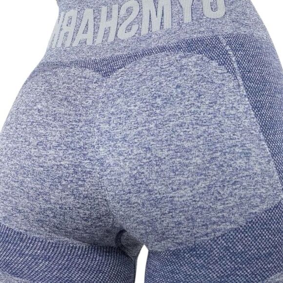 Gymshark Flex High Waisted Navy Marl/Gray Leggings, Size Small - Picture 4 of 11